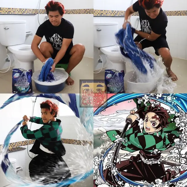 6 Cosplay Low Budget di Kamar Mandi Ini Kelewat Unik