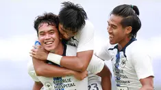 PSIS Semarang menutup laga terakhirnya di BRI Liga 1 2021/2022 dengan kemenangan usai mengalahkan Persela Lamongan di Stadion Kapten I Wayan Dipta, Selasa (29/03/2022) sore WIB. (Bola.com/M Iqbal Ichsan)