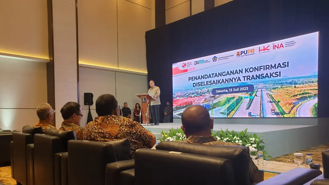 INA resmi mengambil alih 2 ruas Jalan Tol Trans Sumatra (JTTS) dari PT Hutama Karya, yakni Medan-Binjai (MB) dan Bakauheni-Terbanggi Besar (BTB).