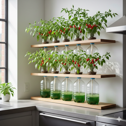 Ide Kebun Cabai Rawit Hemat Biaya (Foto: Gemini AI)