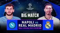 Link Live Streaming Liga Champions: Napoli Vs Real Madrid di Vidio, 4 Oktober 2023. (Sumber: dok. vidio.com)