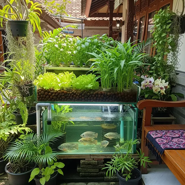 Tanaman Akuaponik.