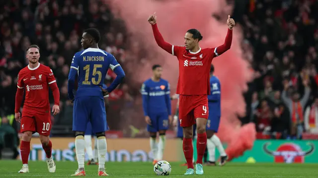 Chelsea Vs Liverpool di babak final Carabao Cup 2023/2024.