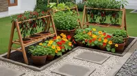 9 Ide Edible Garden Menyatu dengan Taman Bunga Biar Cantik dan Bisa Dimakan