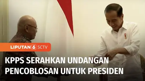 VIDEO: Petugas KPPS Serahkan Undangan Pemungutan Suara untuk Presiden Jokowi dan Ibu Iriana