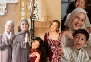 Intip potret deretan ibu tunggal selebriti rayakan Lebaran bersama anak (@ayutingting92 @tasyafarasya @paula_verhoeven)
