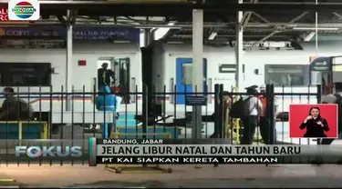 PT KAI Dapos 2 telah menyiapkan tiga kereta tambahan untuk menghadapi lonjakan penumpang jelang Natal-Tahun Baru.