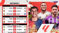 Jadwal siaran langsung La Liga Matchweek 7 di Vidio Pertengahan Pekan Ini. (sum. doc. vidio.com)