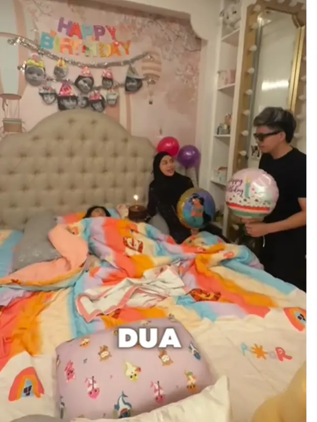 6 Potret Kamar Tidur Ameena, Mewah Bak Istana Putri di Kejutan Ultah ke-4