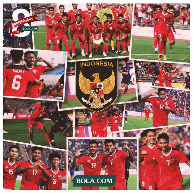 SEA Games 2023 - Kolase Foto Timnas Indonesi U-22 di SEA Games 2023
