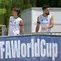 Jose Manuel Lopez (kanan) dan Nico Paz pada Piala Dunia 2026. (AFP/Juan Mabromata)