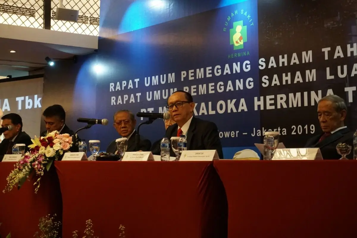PT Medikaloka Hermina Tbk menyelenggarakan Rapat Umum Pemegang Saham (RUPS) Tahunan 2018 sekaligus RUPS Luar Biasa untuk pertama kalinya sebagai perusahaan terbuka setelah saham Hermina tercatat di BEI pada 16 Mei 2018.