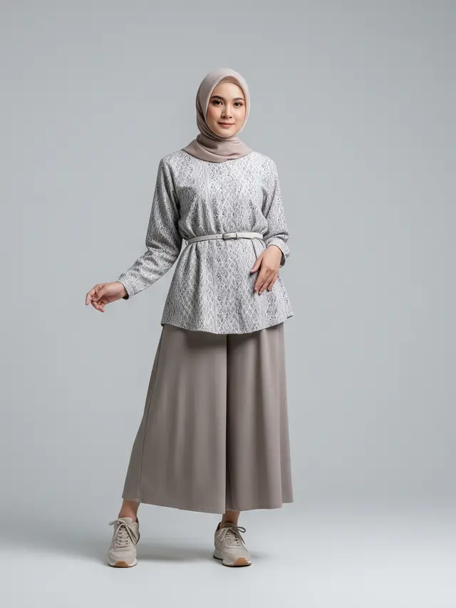 Padu Padan Baju Kurung dengan Bawahan untuk Tampil Stylish Model Celana Kulot