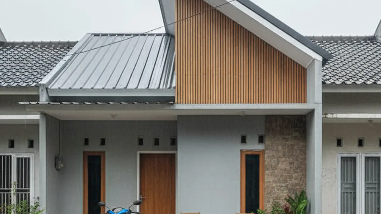 Model Rumah Kecil dengan Teras Mungil di Lahan 4 Meter