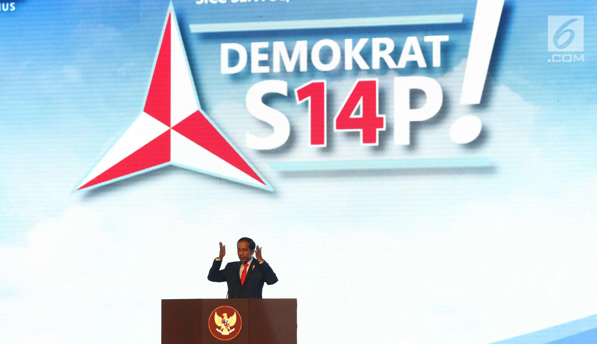 FOTO: Presiden Jokowi Buka Rapimnas Partai Demokrat 2018 - Foto ...