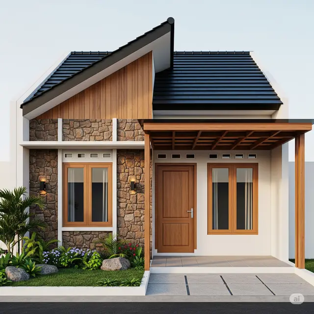 Inspirasi Gambar Rumah Sederhana 5 x 8 Meter.