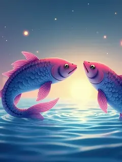 logo ramalan zodiak pisces (sumber: AI generated)