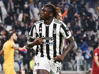 Juventus keluar sebagai pemenang pada laga sengit kontra AS Roma
di Liga Italia, Senin (18/10/2021). (Fabio Ferrari/LaPresse via AP)