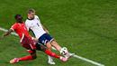 Hingga akhir waktu pertandingan, skor imbang 1-1 tetap tidak berubah. (OZAN KOSE/AFP)