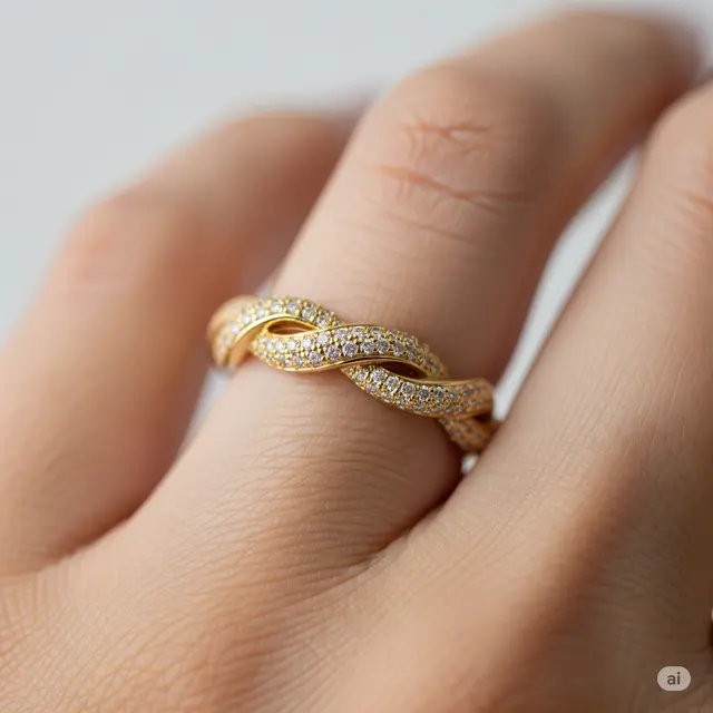 8 Cincin Emas Diamond untuk Tampilan Elegan di Jari Tangan