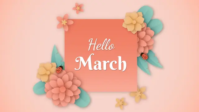 Ilustrasi bulan Maret