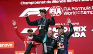 Pembalap muda Mercedes AMG Petronas F1, Andrea Kimi Antonelli, berhasil meraih podium juara pada F1 GP Kanada 2026 di Sirkuit Gilles Villeneuve, Montreal, Senin (25/05/2026) dini hari WIB. (AFP/Geoff Robins)
