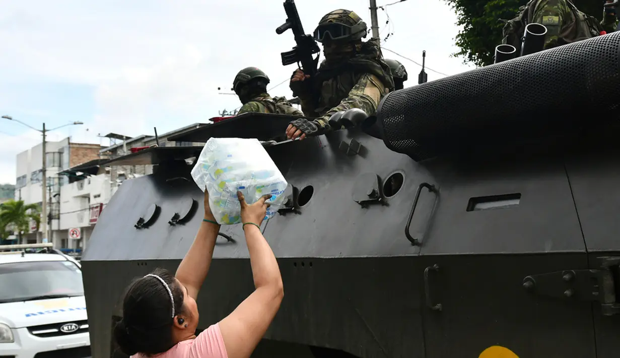 Selain itu, Layanan Nasional untuk Perhatian terhadap Orang yang Dirampas Kebebasannya--badan yang bertanggung jawab atas penjara-penjara di negara tersebut--pada Rabu mengumumkan bahwa para narapidana telah menyandera 139 penjaga dan staf lainnya. (AP Photo/Ariel Ochoa)