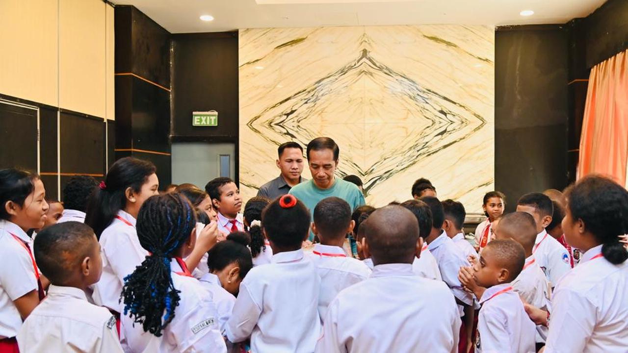 President Joko Widodo during his visit to Papua at the twilight of his presidency.