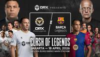 Clash of Legends Jakarta 2026: SUGBK Jadi Panggung Nostalgia, Del Piero hingga Rivaldo Siap Hibur Fans