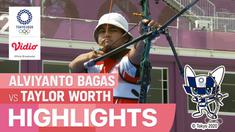 Berita video highlights 32 besar individu putra Olimpiade Tokyo 2020, Alviyanto Bagas (INA) Vs Taylor Worth (AUS), Kamis (29/7/21)