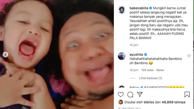 Babe Cabiita Umumkan Telah Negatif Covid-19 Tapi Masih Diragukan Warganet