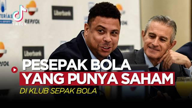 Berita video TikTok Bola tentang lima pesepak bola yang juga memiliki saham di klub sepak bola.