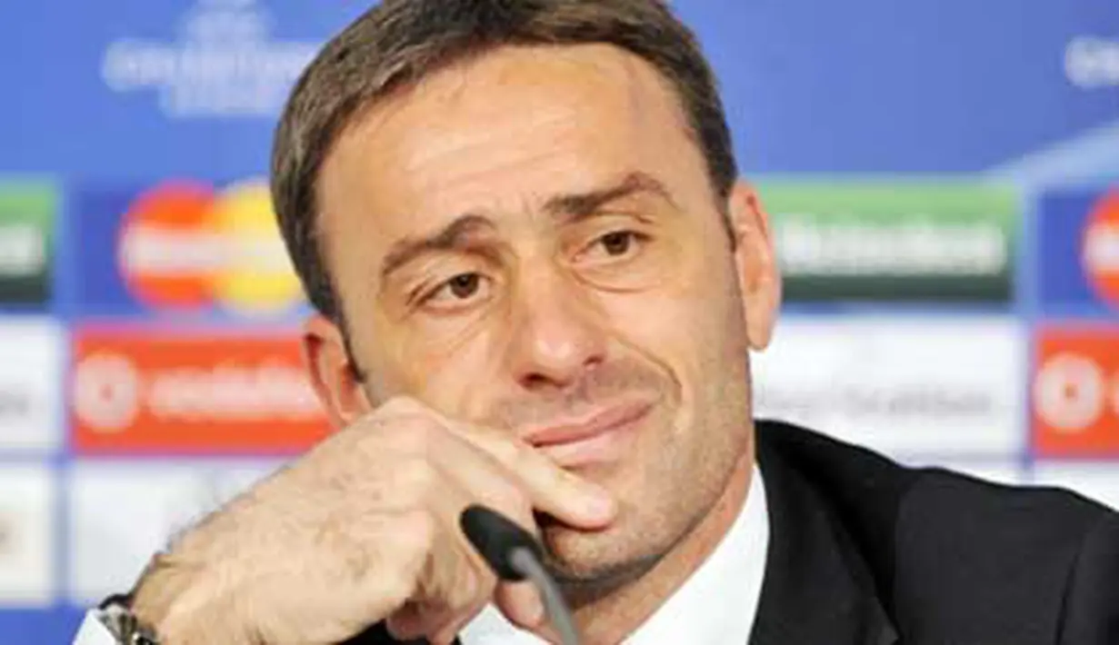 Pelatih Sporting Lisbon Paulo Bento di konferensi pers seusai laga leg kedua babak 16 besar Liga Champions melawan Bayern Muenchen di Allianz Arena, 10 Maret 2009. Muenchen 7-1. AFP PHOTO / JOHN MACDOUGALL 