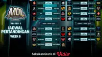 Yuk, Tonton Live Streaming MDL ID Season 5 Week 6  : ONIC Prodigy vs AURA Esports di Vidio