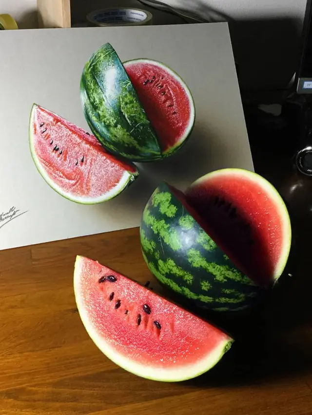 Mirip dengan Benda Asli, Seniman Ini Ciptakan 7 Ilusi Optik dengan Lukisan 3D