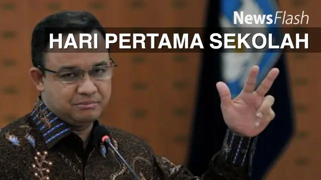NEWS FLASH: Hari Pertama Sekolah Menteri Anies Kunjungi SD Polisi