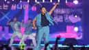 Penyanyi Korea Selatan Psy tampil pada konser Seoul Festa 2022 di Kompleks Olahraga Jamsil, Seoul, Korea Selatan, 10 Agustus 2022. Seoul Festa merupakan sebuah festival yang mencakup semua pesona Seoul, mulai dari balapan mobil listrik di tengah pusat Kota Seoul hingga pertunjukan konsep K-Pop. (Jung Yeon-je/AFP)