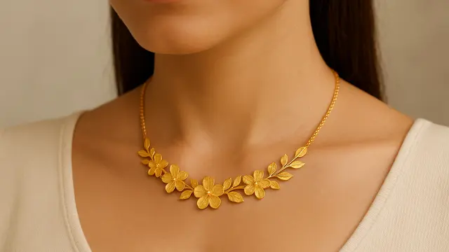 Model Kalung Emas 22 Karat 5 Gram/ Ilustrasi oleh AI