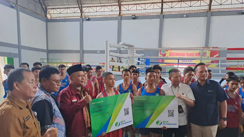 Puluhan Atlet Tinju di Kota Tangerang, Dapat Jaminan Sosial BPJamsostek