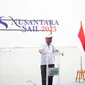 Menteri Pekerjaan Umum dan Perumahan Rakyat (PUPR) Basuki Hadimuljono melepas para peserta Nusantara Sail 2023 di Pantai Ancol, Jakarta Utara, Sabtu (9/9/2023). (Dok Kementerian PUPR)
