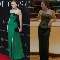 Lihat di sini beberapa potret gaya slay Wulan Guritno pamer body goals lewat busana tanpa tali.