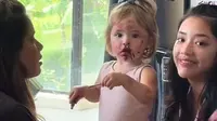 Kamari bereksperimen dengan lipstik Jennifer Coppen. (credit:tiktok.com/@jennifer.coppen)