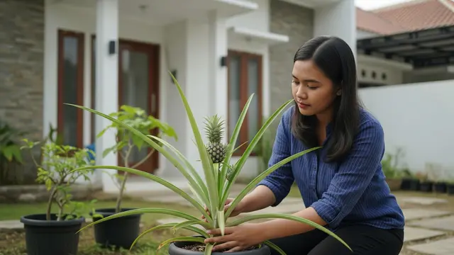 Cara Merangsang Nanas Madu Dalam Pot Cepat Berbuah