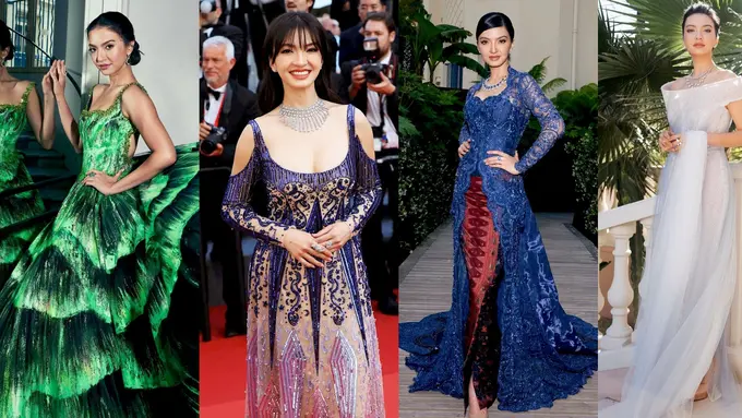 9 Gaya Glamor Raline Shah Hadiri Festival Film Cannes dari Tahun ke Tahun, Mana yang Jadi Favoritmu?