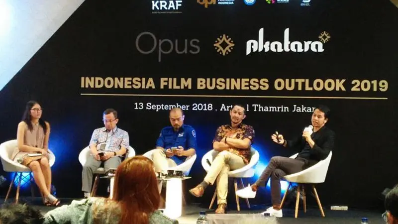 Indonesia Film Business Outlook 2019, di Arthotel Thamrin, Jakarta, Kamis (13/9/2018). (Anggun P. Situmorang/Merdeka.com)