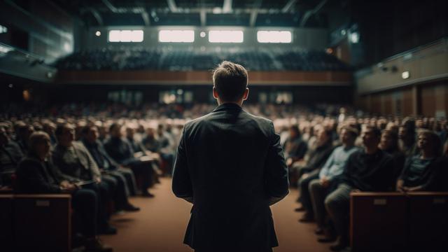 Ilustrasi public speaking