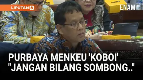 Purbaya Menkeu Koboi soal Ekonomi: Bukan Barang Baru untuk Saya, Jangan Bilang Sombong