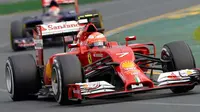 Mobil Ferrari ketika tampil di Melbourne akhir pekan lalu dinilai kurang bising (WILLIAM WEST / AFP)