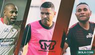 Persipura Jayapura - Boaz Solossa, Alberto Goncalves, Titus Bonai (Bola.com/Adreanus Titus)