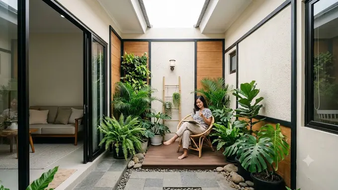 Pocket Courtyard yang Cocok untuk Rumah Tipe 36